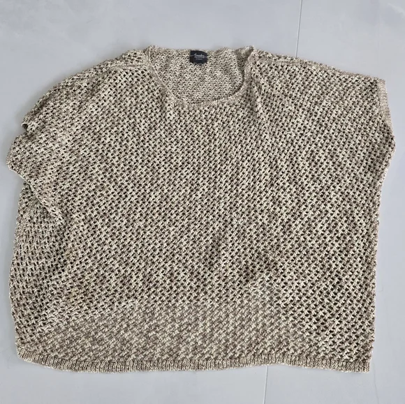 Traveler's Collection Metallic Knit Crewneck Top - Picture 1 of 4